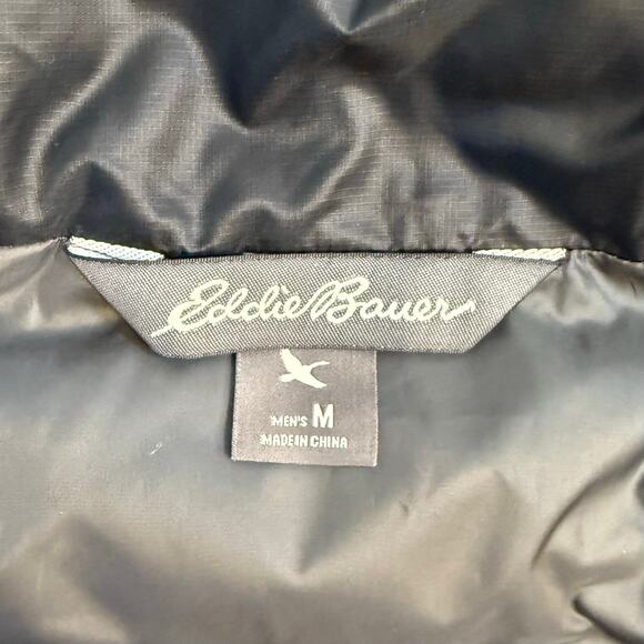 Eddie Bauer Men's Cirruslite 650 Fill Goose Down Puffer Vest Black Size Medium - Picture 12 of 12